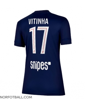 Billige Fotballdrakt Paris Saint-Germain Vitinha #17 Replika Hjemmedrakt Dame 2025-26 Kortermet